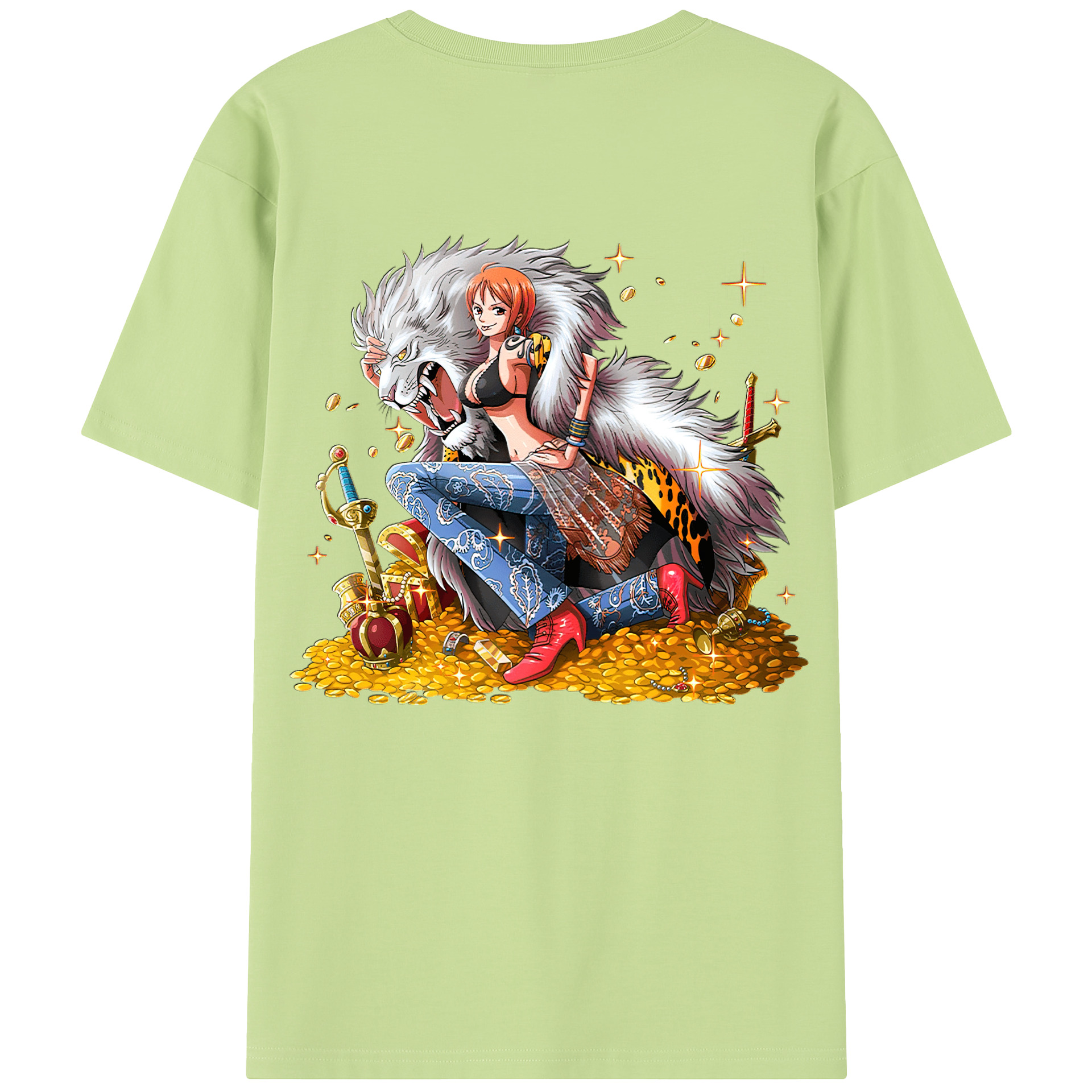 ワンピース ナミ ONE PIECE Nami 綿100％半袖Tシャツ（背面プリント）